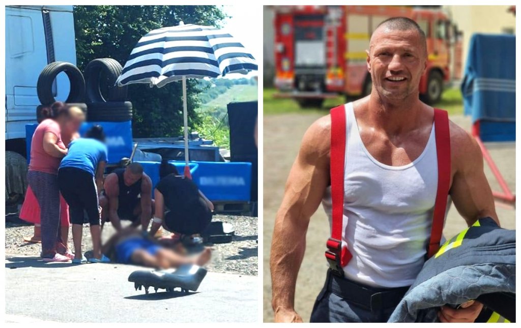 Curaj și devotament: Un pompier voluntar aflat în timpul liber a salvat viața bărbatului rănit într-un accident cu ATV-ul, în Cluj