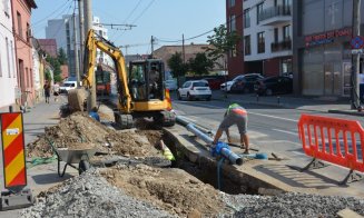 S-au reluat lucrările la rețelele de apă și canalizare din Cluj-Napoca. Pe ce străzi se lucrează