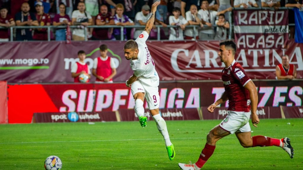 S-a întors roata. CFR Cluj, egalată la ultima fază pe terenul Rapidului