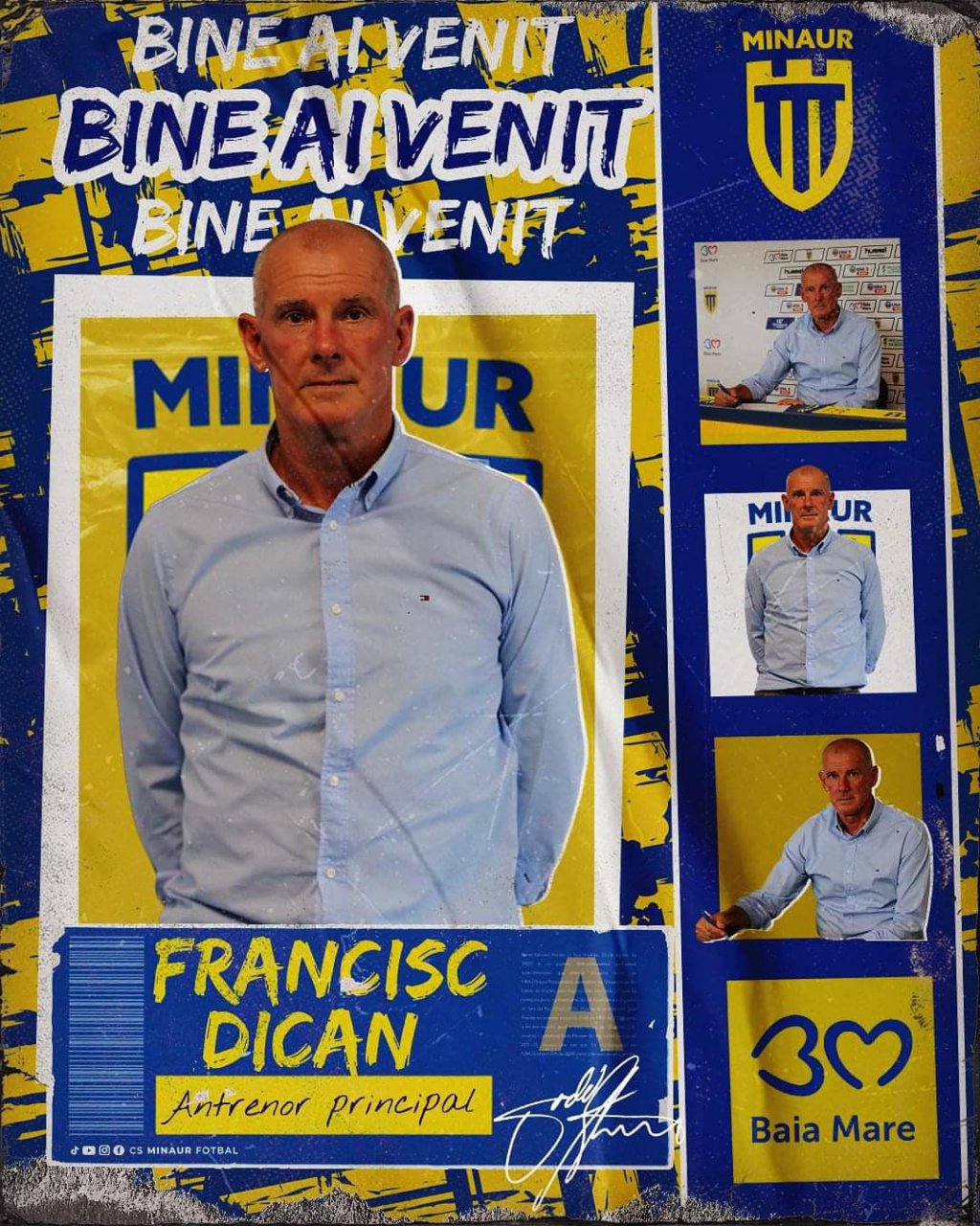 De la CFR Cluj, în Liga a 3-a. Francisc Dican a fost prezentat de noua sa echipă