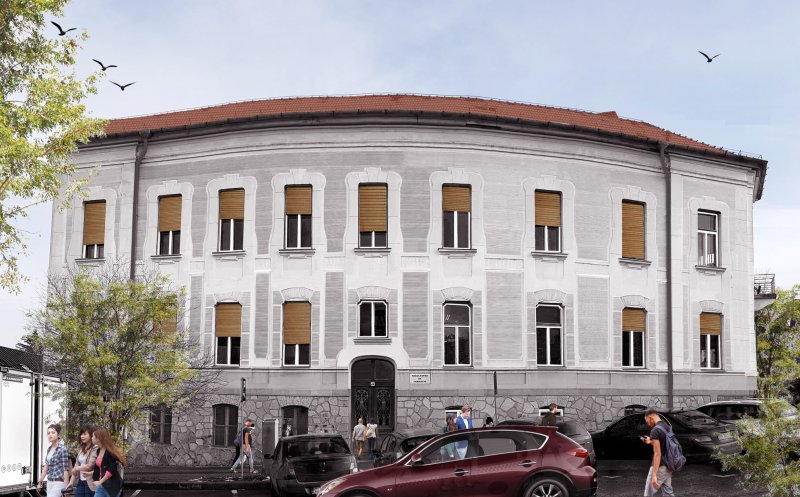 Edificiu construit în anul 1913 consolidat şi renovat de UMF Cluj / Inaugurarea clădirii „Farmacia B”