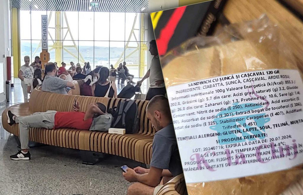 Au primit în aeroport sandwich-uri expirate după ce zborul le-a fost amânat de mai multe ori