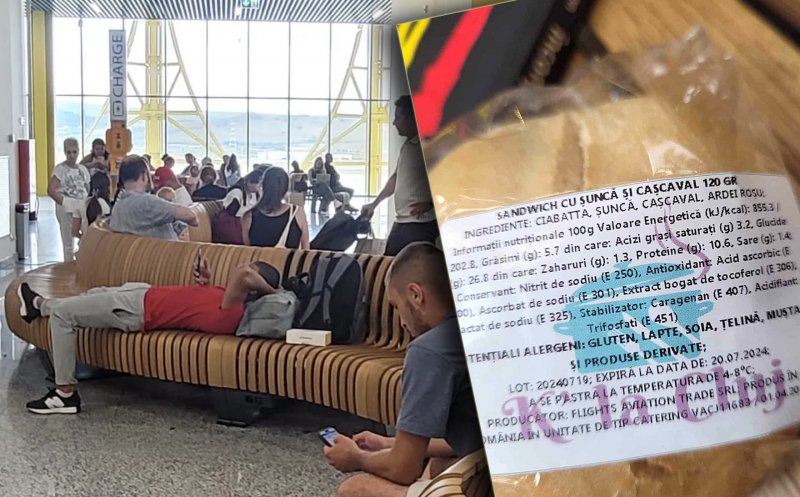 Au primit în aeroport sandwich-uri expirate după ce zborul le-a fost amânat de mai multe ori