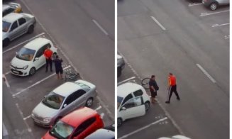 Conflict între un șofer și un biciclist în Cluj-Napoca: Conducătorul auto a recurs la agresiune fizică