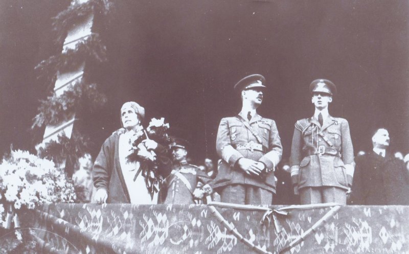 Regina Maria, Regele Carol al II-lea și Principele Nicolae, la Cluj-Napoca