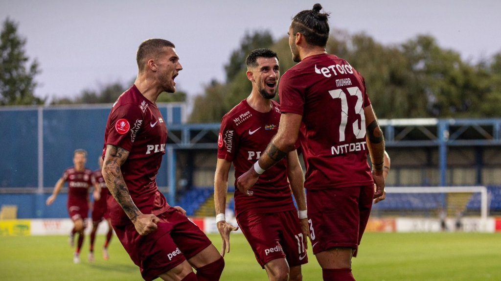 CFR Cluj, calificare en fanfare în turul următor din Conference League. "Feroviarii" nu au avut emoții la returul cu Neman Grodno