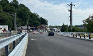 Circulație deschisă pe noul pod peste Valea Uriului din Dej