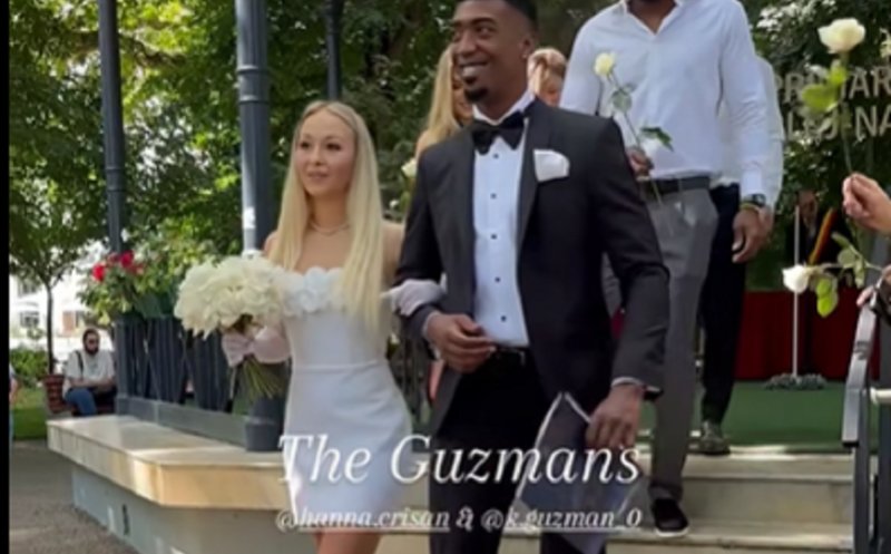 Karel Guzman, jucătorul cubanez de la U BT Cluj, s-a căsătorit civil în Parcul Central din oraş