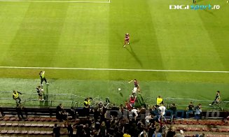 Gest mizerabil la Derby-ul Clujului: Fotbalist de la "U" Cluj, scuipat de un suporter CFR-ist