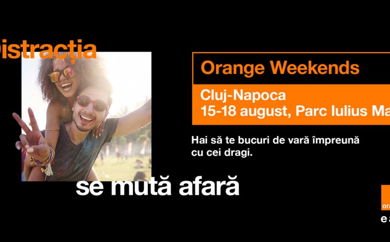 Caravana Orange Weekends ajunge la Cluj-Napoca. Cinema în aer liber, în Iulius Parc