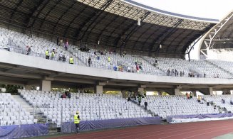 O veste bună pentru Cluj Arena: Sute de persoane fac curățenie generală pe stadion. GRATIS!