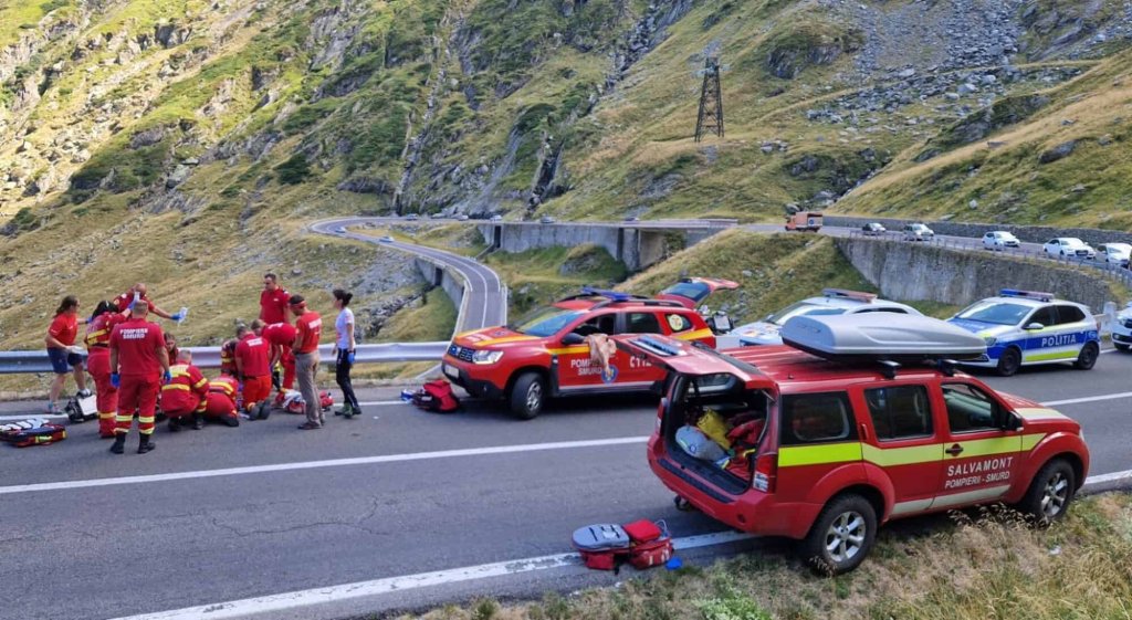 Accident mortal pe Transfăgărășan. Un biciclist a murit