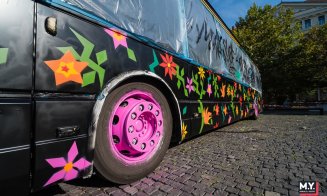 Cum arată autobuzele CTP desenate cu graffiti. Vor circula prin toate cartierele Clujului