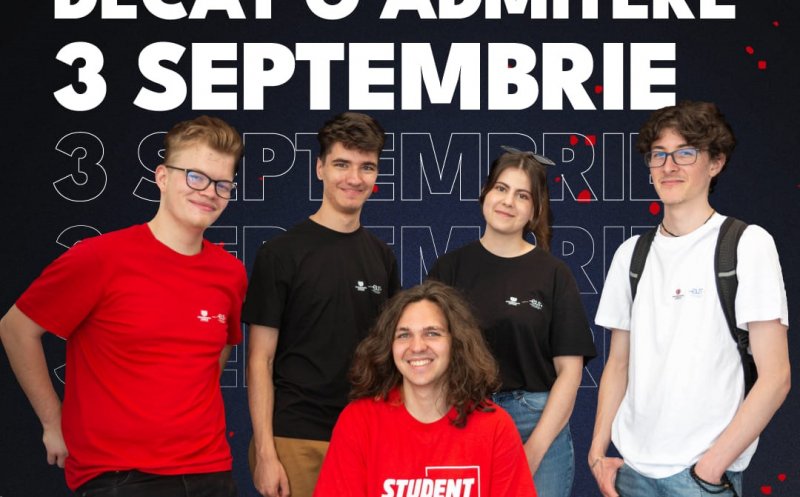 Din 3 septembrie Universitatea Tehnică din Cluj-Napoca dă start Admiterii de toamnă