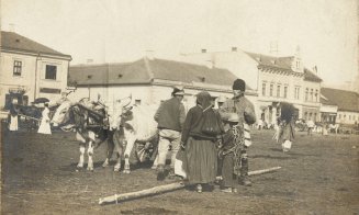 "Vederi din Cluj". O zi de târg, din perioada 1900-1904