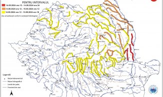 Hidrologii au emis noi atenţionări de viituri și inundații! Zonele cu Cod Roșu, Portocaliu și Galben/ Vizat și Clujul