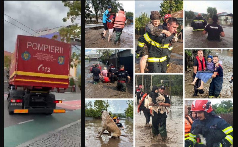 6 morţi şi peste 15.000 de persoane afectate în urma inundaţiilor catastrofale din Galaţi şi Vaslui / Pompieri clujeni trimişi în zonă