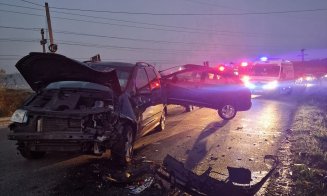 Accident la Dej. Un bărbat, în vârstă de aproximativ 30 de ani, a ajuns la spital