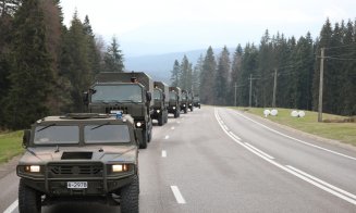 Convoaie militare în zona Clujului. Ce se întâmplă