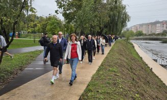 ”Promenada Inimilor” pe malul Someșului, la Cluj-Napoca