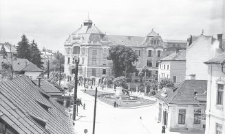 Alte perspective ale vechii Piețe Sfântul Gheorghe (actuala Piață Lucian Blaga), anul 1959