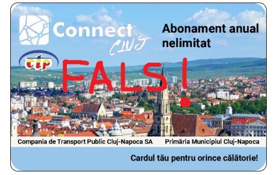CTP Cluj-Napoca, victima unei noi campanii de înșelătorie cu carduri de transport: "Nu există cardul la care se face referire!"