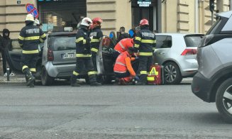 Accident între două mașini pe Calea Moților din Cluj. Trafic îngreunat