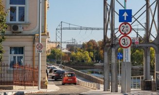 Echipament nou pentru limitare de înălțime pe strada Mamaia din Cluj-Napoca