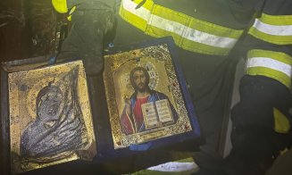 Icoană rămasă intactă după un incendiu. Focul a mistuit totul în jur