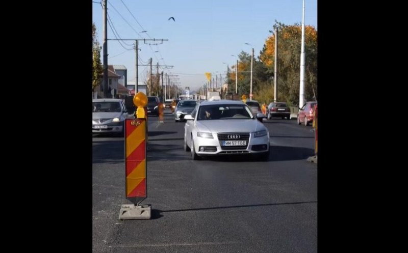 S-a redeschis circulația pe 4 benzi în zona Park & Ride-ului de la aeroport