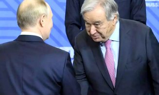 Cum a făcut secretarul general al ONU, Antonio Guterres, plecăciuni în faţa lui Vladimir Putin / ONU are misiunea de a asigura „pacea mondială”