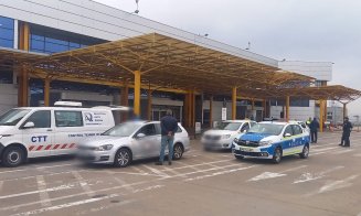 Taximetriștii de la Aeroportul Cluj, luați la control. Ce nereguli au descoperit polițiștii