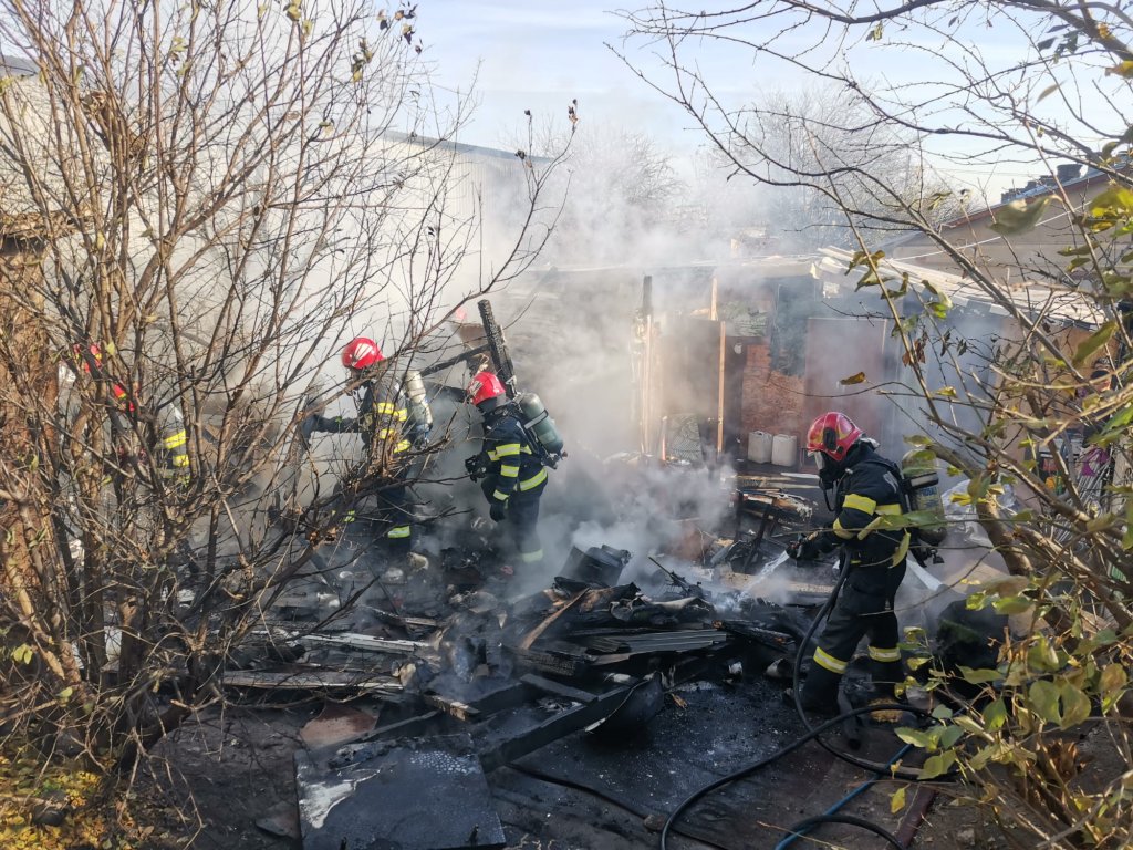 Incendiu în Cluj-Napoca: O baracă a luat FOC
