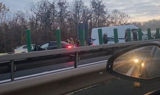 ACCIDENT în lanţ cu 12 maşini pe Autostrada Transilvania