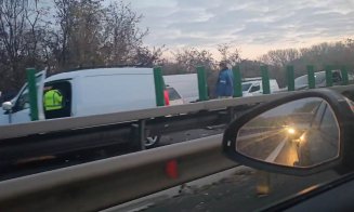 ACCIDENT în lanţ cu 12 maşini pe Autostrada Transilvania