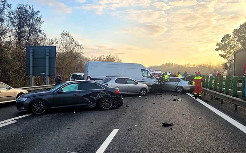 Ce au făcut unii şoferi implicați în carambolul cu 12 autoturisme, de pe Autostrada Transilvania încercând să scape