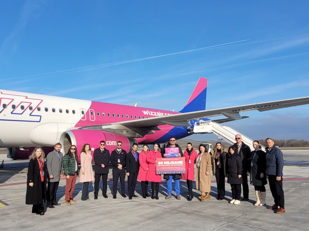 Aeroportul Internațional Avram Iancu Cluj celebrează 20 milioane de pasageri transportaţi de compania aeriană Wizz Air de la primele sale zboruri în anul 2007