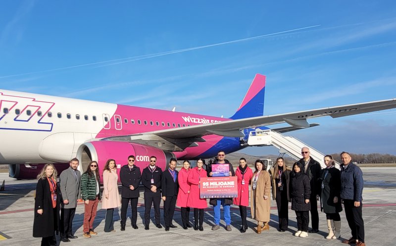 Aeroportul Internațional Avram Iancu Cluj celebrează 20 milioane de pasageri transportaţi de compania aeriană Wizz Air de la primele sale zboruri în anul 2007