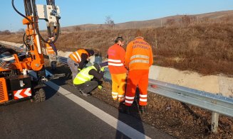 DRDP Cluj, la reparat "daunele" de pe Autostrada Transilvania produse în urma accidentelor