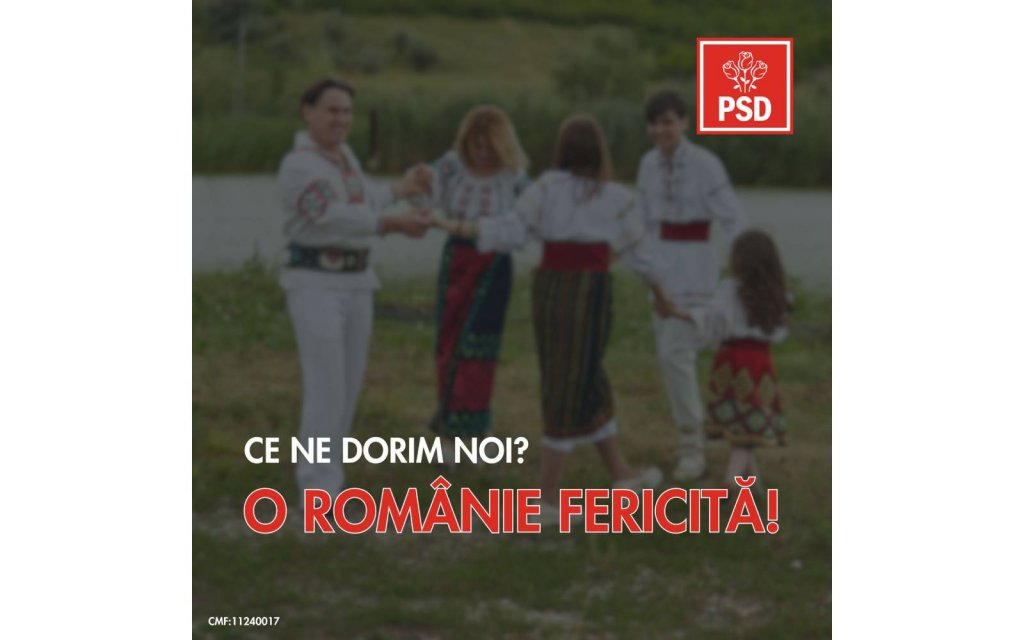 Apel la solidaritate pentru o Românie fericită