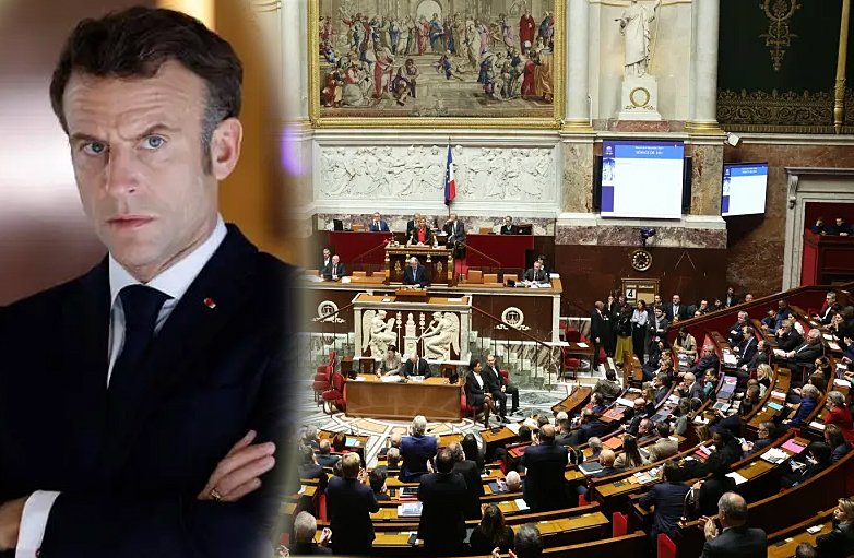 Criză politică în Franţa: Extrema dreaptă s-a unit cu extrema stângă pentru a dărâma guvernul / Președintelui Macron i se cere demisia