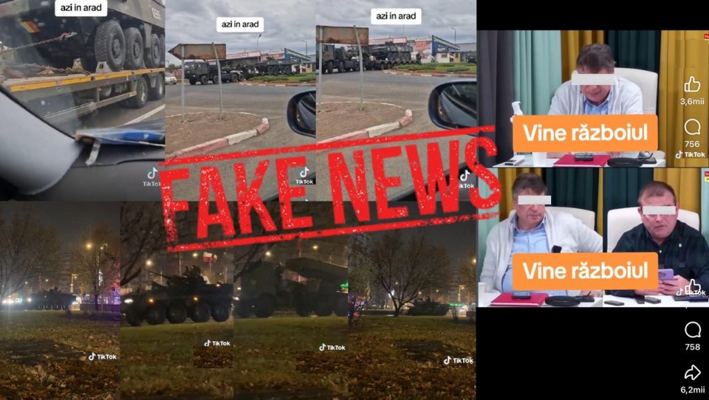 Armata Română semnalează înregistrări false pe TikTok în legătură cu tehnica militară: „Nu se recrutează tineri și rezerviști” / „Aceste manipulări induc panică”