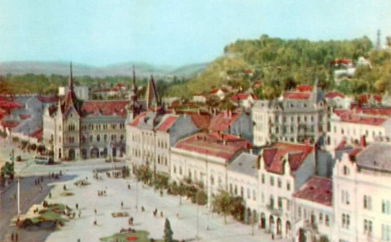 Piața Mihai Viteazul, anul 1966