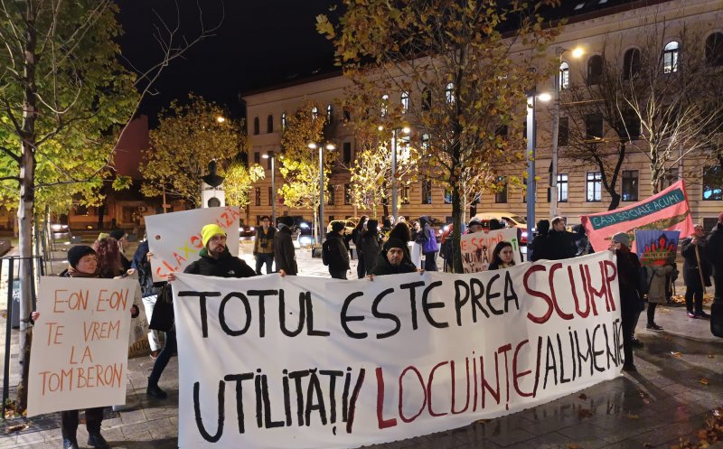 Protest împotriva chiriilor exorbitante din Cluj-Napoca. Chiria pentru 2 camere depășește salariul minim pe economie