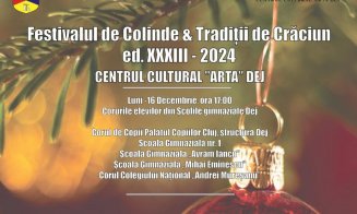 Festival de colinde la Dej, susținut de elevi și artiști locali