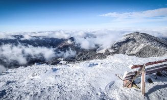 IMGINI de Instagram, pe acoperișul Clujului. Iarna a îmbrăcat muntele