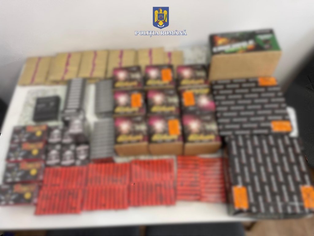 Captură impresionantă în Cluj-Napoca: 30 de kilograme de articole pirotehnice vândute ilegal, confiscate de polițiști