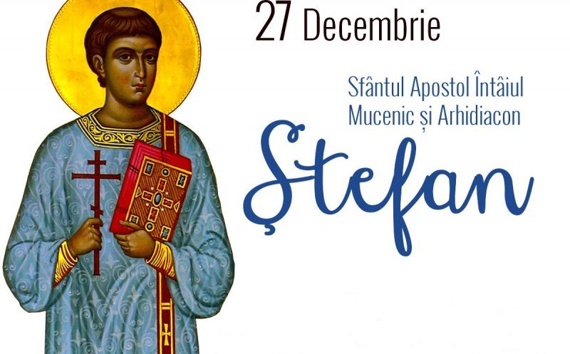 27 decembrie: Sfântul Ștefan. Câți români își sărbătoresc onomastica în a treia zi de Crăciun