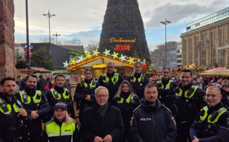 Polițiști români, la datorie în Germania la Târguri de Crăciun. Cât a durat misiunea lor în străinătate