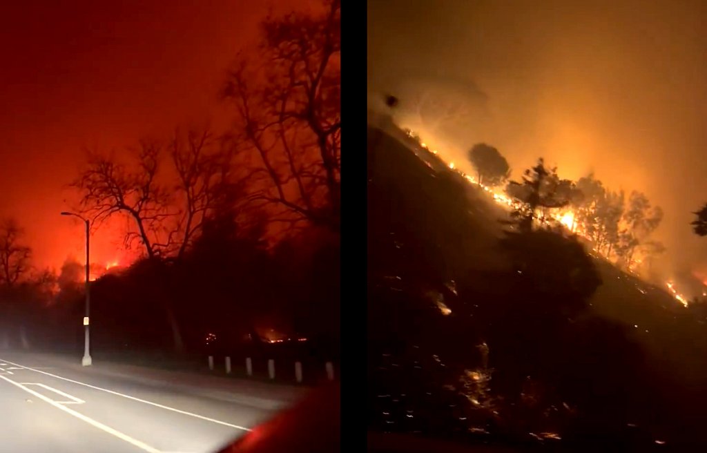 30.000 de oameni, evacuați din cauza unui INCENDIU devastator în Los Aangeles! Vilele celebrităţilor, în calea focului